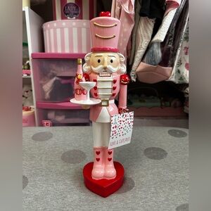 Pink Nutcracker XOXO Champagne - Love & Cupcakes Valentine's Day Decor 2026